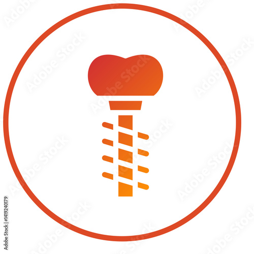 Dental Implant Icon Style