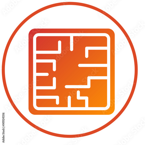 Evacuation Plan Icon Style