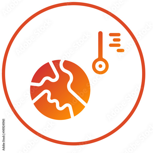 Global Warming Icon Style