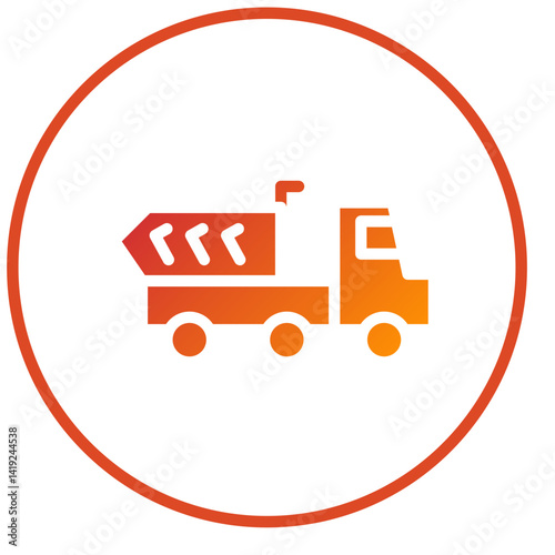 Dump Truck Icon Style