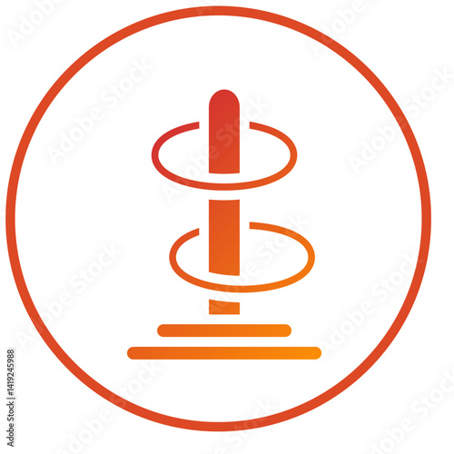 Ring Toss Icon Style