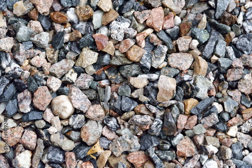 Colorful Gravel Stones Texture Background Natural Rock Pile