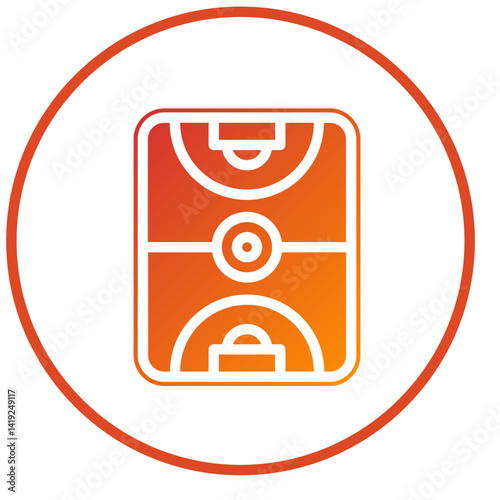 Football Field Icon Style