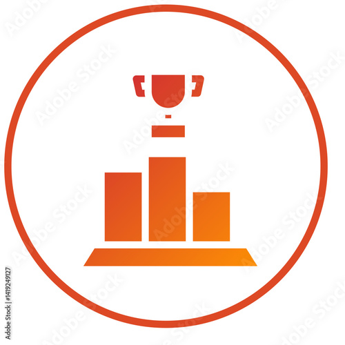 Winner Podium Icon Style