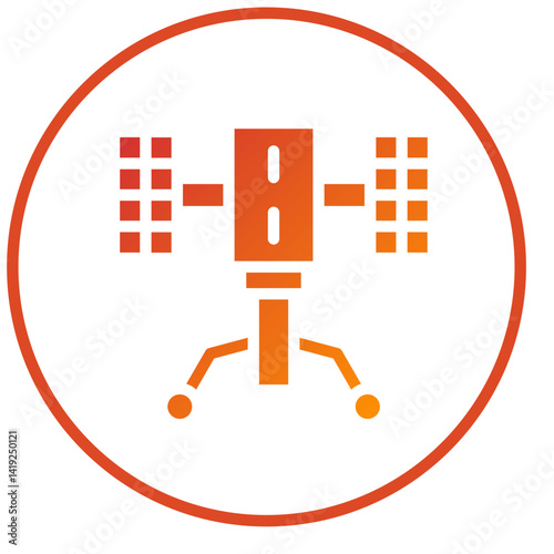 Hubble Telescope Icon Style