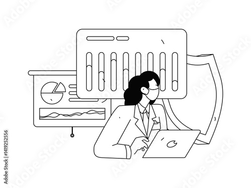 Medical characters fighting the epidemic flat vector concept operation hand drawn illustration

