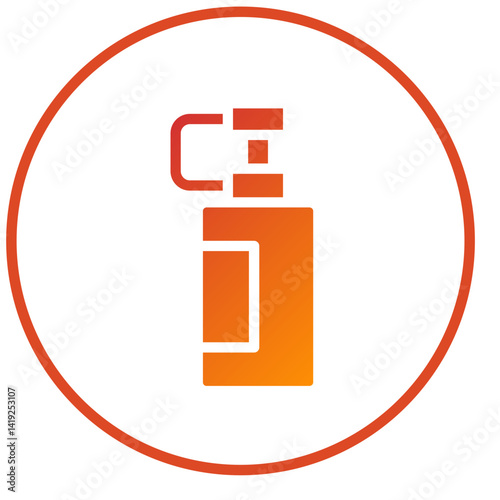 Water Canteen Icon Style