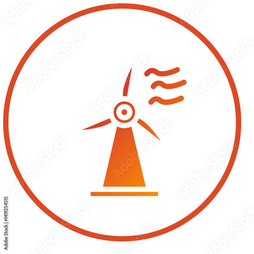 Wind Power Icon Style