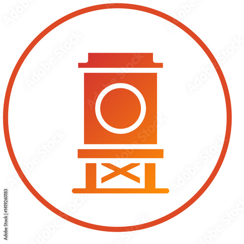 Water Tank Icon Style