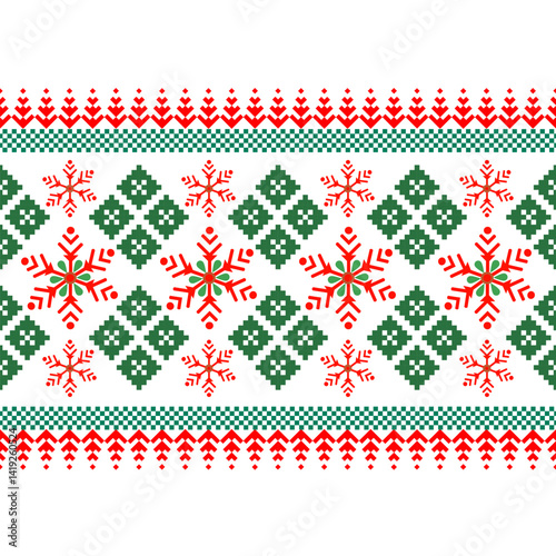 Chrismas pattern textile