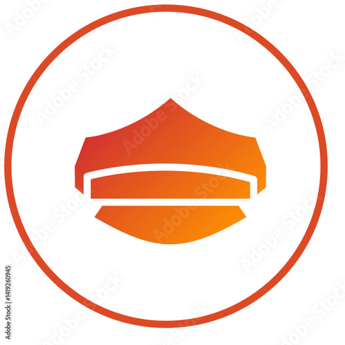 Police Hat Icon Style