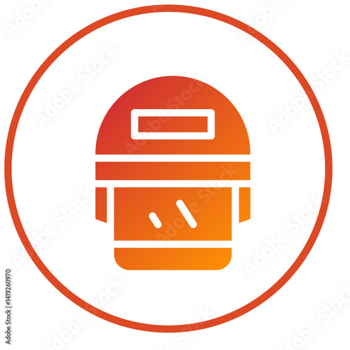 Police Helmet Icon Style