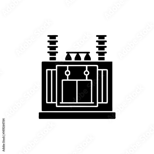 creative details electric substation icon Vector Illustration