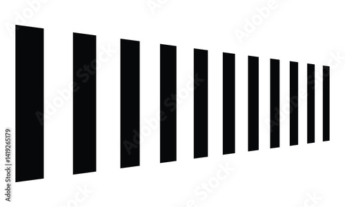 Crosswalk lines. pedestrian crossing icon. zebra crossing. vector illustration, crossover isolated on white background. Vector Illustration . EPS 10 .