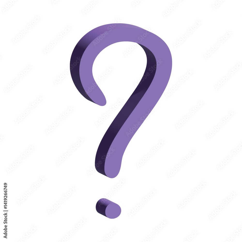 3d question mark clipart Single element for design 3d question mark clipart Single element for design