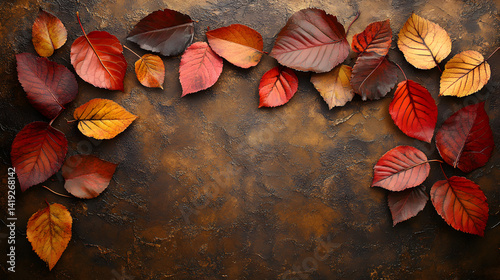 Scattered rose petals on wooden surface