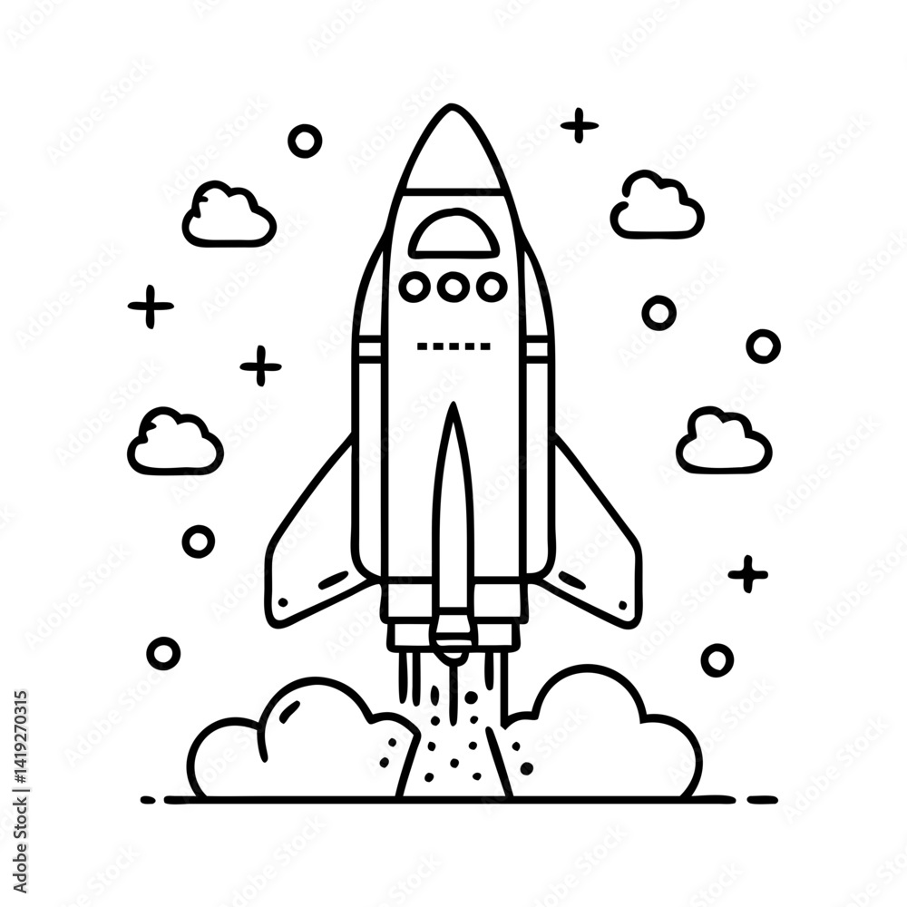 space shuttle icon, space shuttle line art - simple line art of space shuttle, perfect for space shuttle logos and icons space shuttle icon, space shuttle line art - simple line art of space shuttle, perfect for space shuttle logos and icons