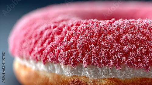 Soft donut puff with blurred edge. 3D rendered