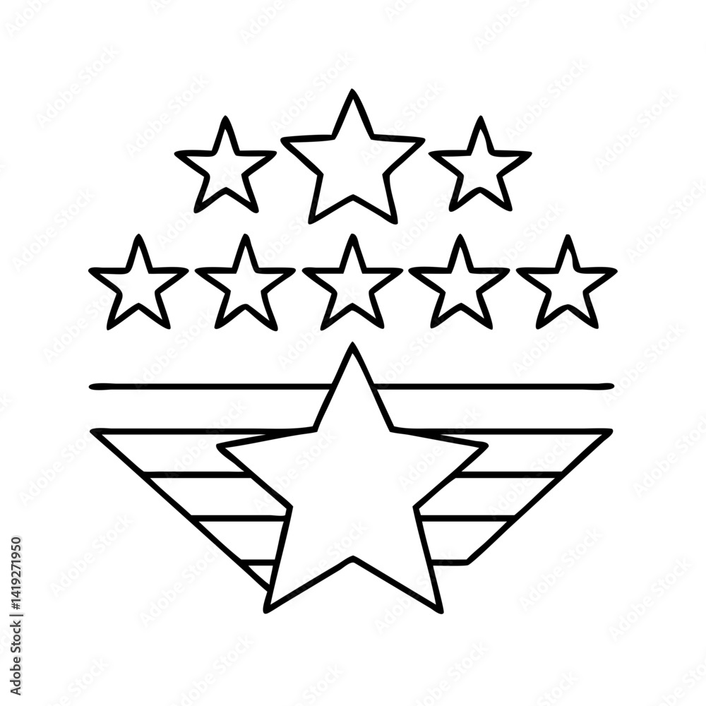 stars and stripes icon, stars and stripes line art - simple line art of stars and stripes, perfect for stars and stripes logos and icons stars and stripes icon, stars and stripes line art - simple line art of stars and stripes, perfect for stars and stripes logos and icons