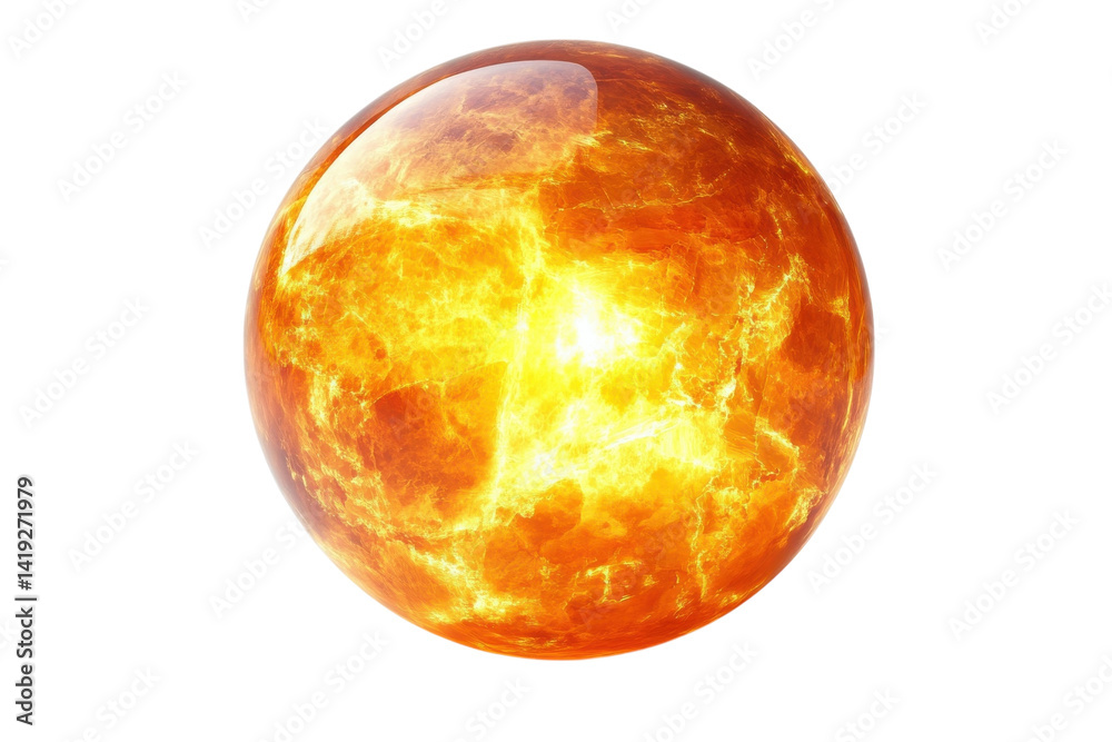 Fiery Inferno A blazing hot planet s surface intensely bright detailed texture vibrant orange on transparent background Fiery Inferno A blazing hot planet s surface intensely bright detailed texture vibrant orange on transparent background
