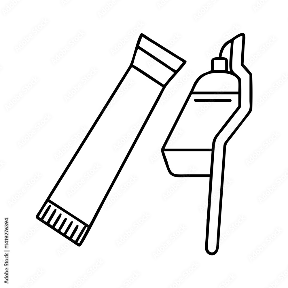 toothbrush and toothpaste icon, toothbrush and toothpaste line art - simple line art of toothbrush and toothpaste, perfect for toothbrush and toothpaste logos and icons toothbrush and toothpaste icon, toothbrush and toothpaste line art - simple line art of toothbrush and toothpaste, perfect for toothbrush and toothpaste logos and icons