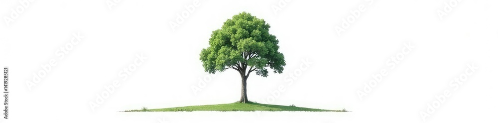 Single trunk tree isolated on white background, minimalist, forest Single trunk tree isolated on white background, minimalist, forest