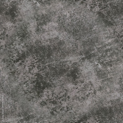 An old worn-out gray wall. Grey background with damage. Grey texture. Seamless image.