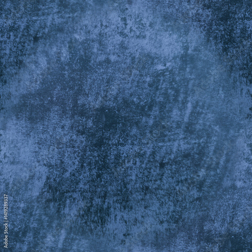 Blue background. The old worn-out wall is blue. Blue texture. Seamless image.