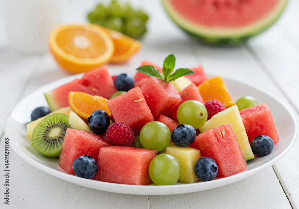 Delicious Summer Fruit Salad Recipe: Vibrant Image & Easy Steps Delicious Summer Fruit Salad Recipe: Vibrant Image & Easy Steps