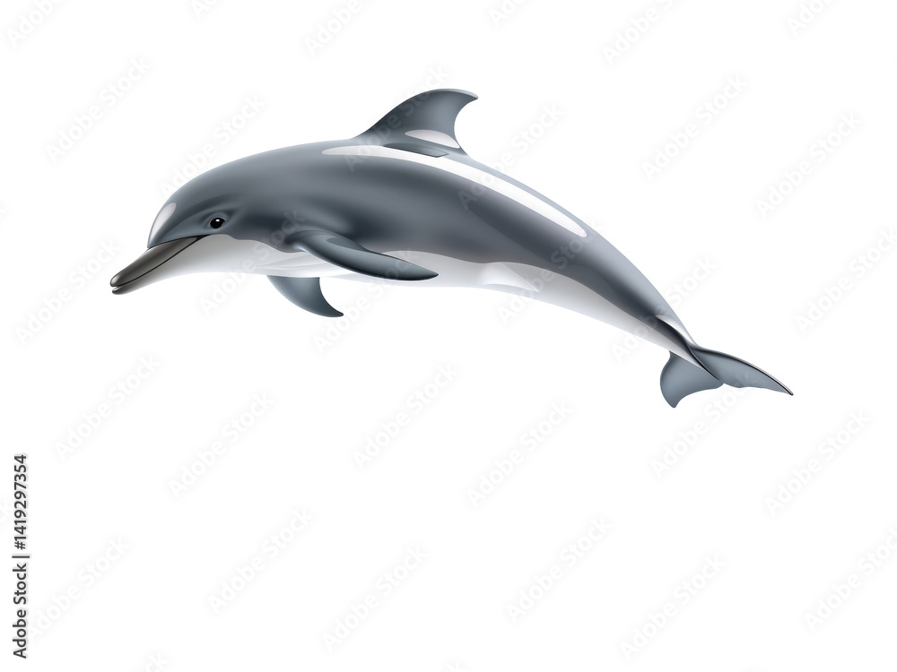 Fototapeta premium A PNG Image of a Dolphin on a transparent background