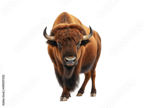 A PNG Image of a Bison on a transparent background