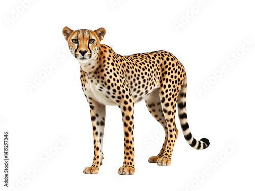 A PNG Image of a Cheetah on a transparent background