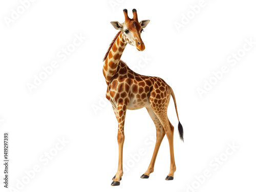 A PNG Image of a Giraffe on a transparent background