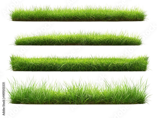 High-Resolution Green Grass Textures Pack Ideal for Landscaping Design Projects and 3D Modeling