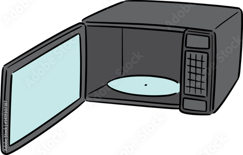 Illustration of microwave oven
