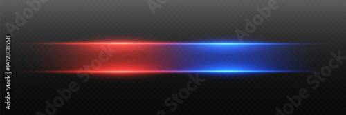 High speed lines of movement and speed, red blue light effect.