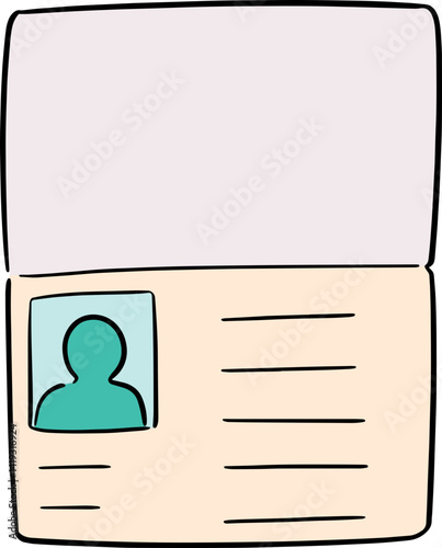 Illustration of passport
