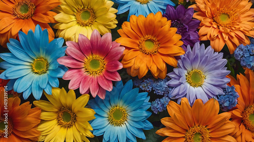 Large colorful flowers