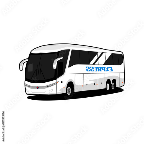 express bus transport design vector illustration