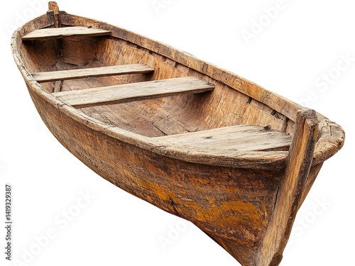 Wallpaper Mural Ancient Wooden Rowboat Aged by Time and Tides A Rustic Vessel of the Sea Torontodigital.ca