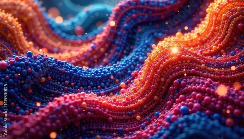Intricate textile with flowing, continuous design, print, geometric