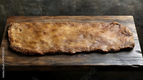 Raw, oblong pastry