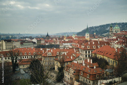 Obraz na płótnie Top Of The Buliding In Czech Republic w salonie