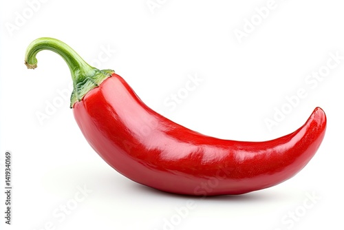 Single red chili pepper (2) photo