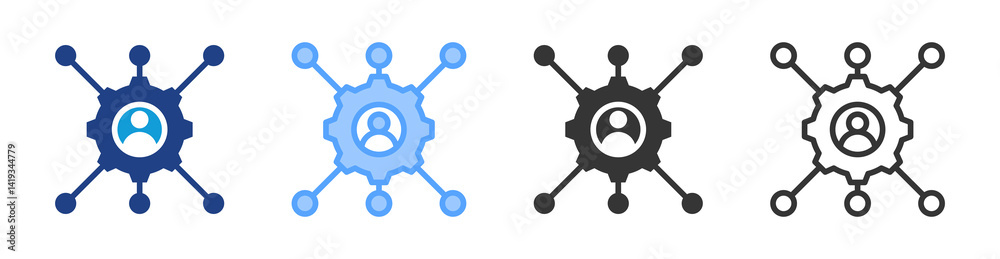 Profiling icon set multiple style collection Profiling icon set multiple style collection