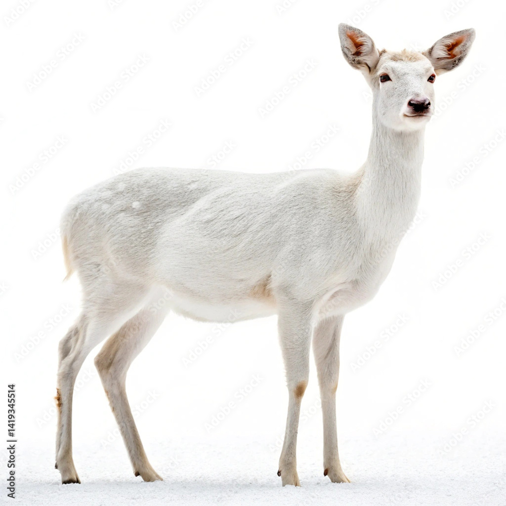 roe deer isolated on white background roe deer isolated on white background