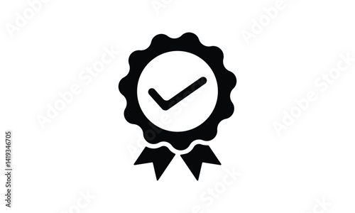 Approval check vector icon isolated on transparent background. EPS 10
