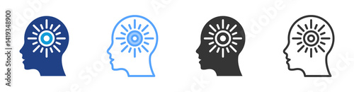 Optimism icon set multiple style collection