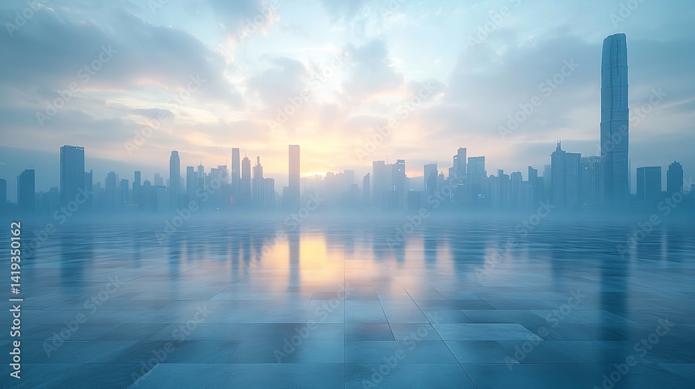 Cityscape skyline urban buildings architecture sky reflection water futuristic modern downtown horizon view Cityscape skyline urban buildings architecture sky reflection water futuristic modern downtown horizon view