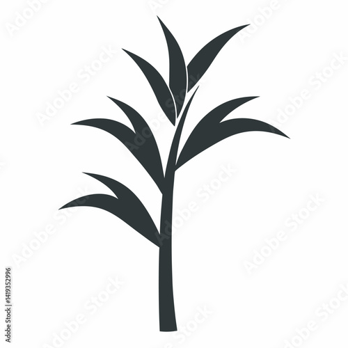 Sugarcane Minimalist silhouette Design